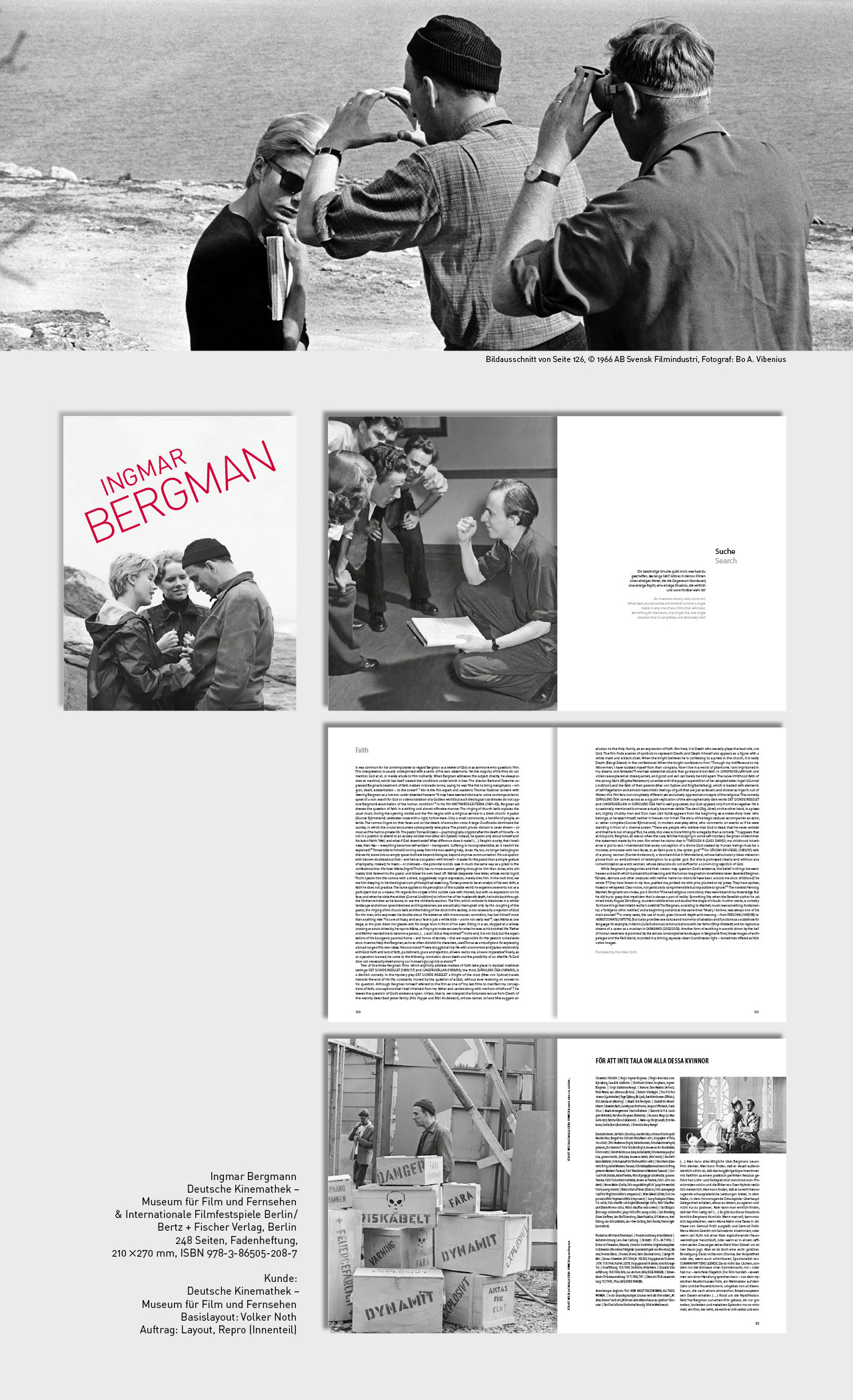Filmmuseum Berlin, Retrospektive „Ingmar Bergmann“, Layout, Repro