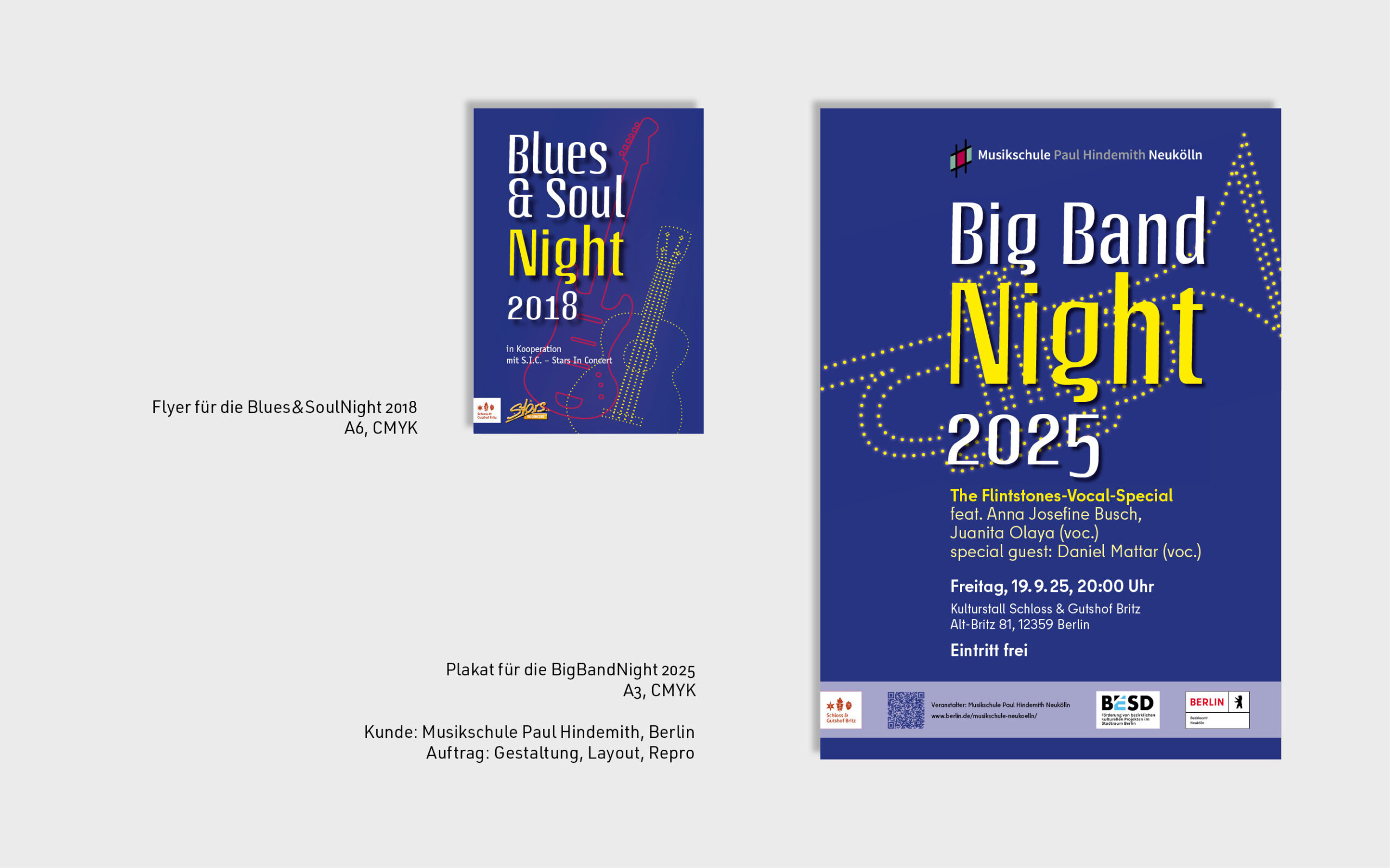 Musikschule Paul Hindemith, Layout, Repro, Gestaltung