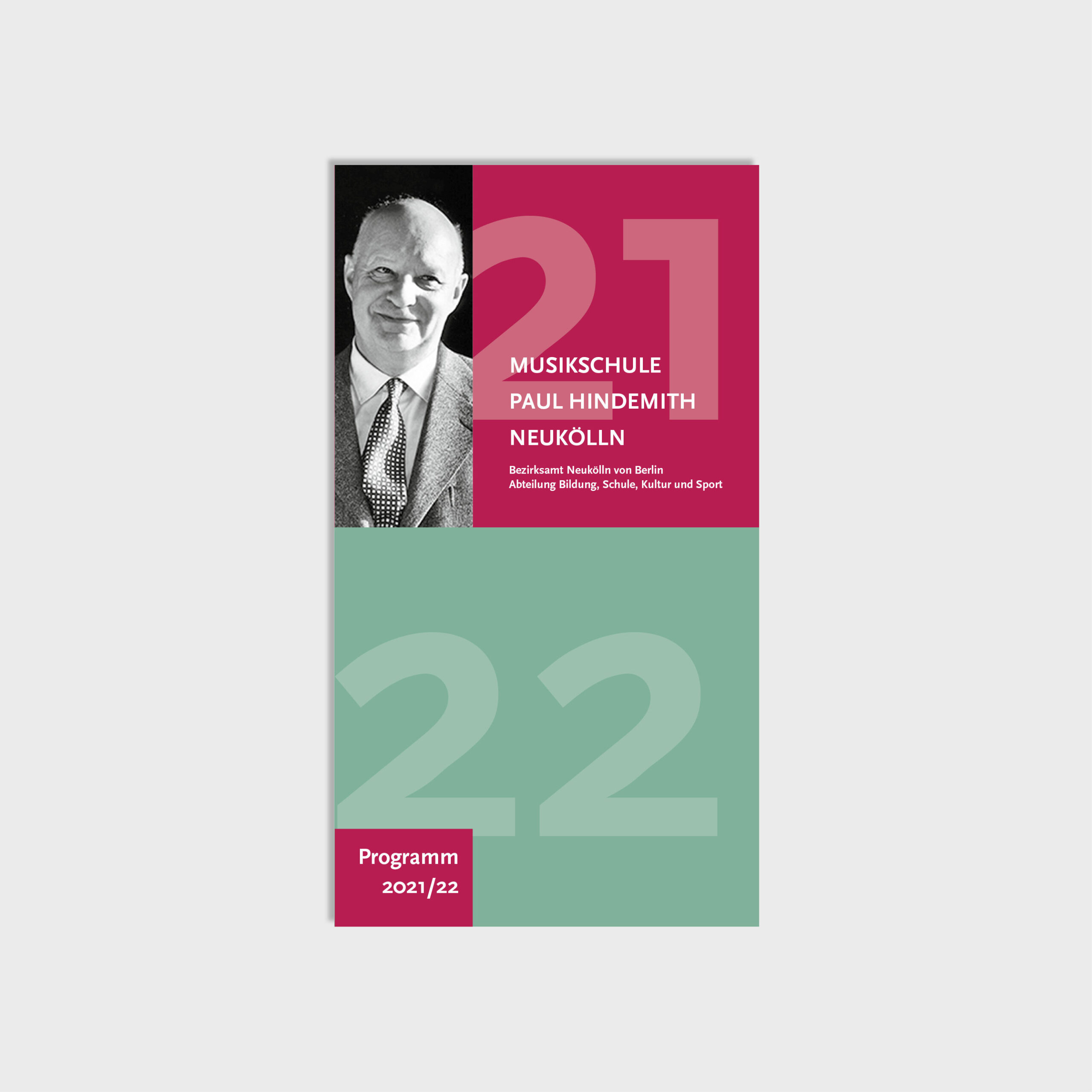 Programm Musikschule Paul Hindemith, Layout, Repro, Gestaltung, Herstellung